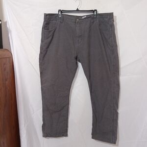 Berne Carpenter Pants Mens Sz 46×30 Gray Cotton Stretch Relaxed Fit Workwear GUC